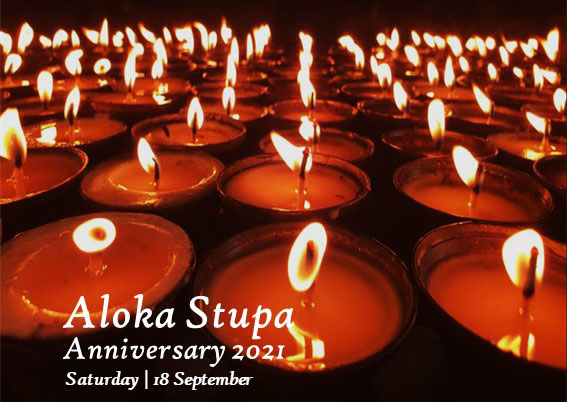 Aloka Stupa Anniversary – Light Offerings
